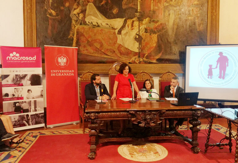 De izquierda a derecha Andrés Rodríguez, Pilar Aranda, María José Sánchez Rubio y Mariano Sánchez